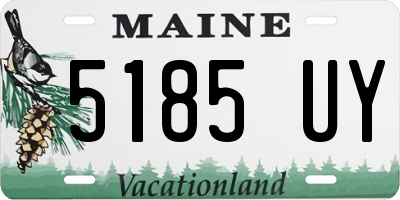 ME license plate 5185UY