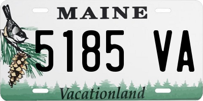 ME license plate 5185VA