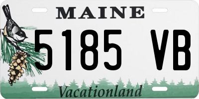 ME license plate 5185VB