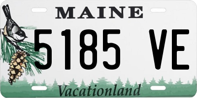 ME license plate 5185VE