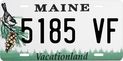 ME license plate 5185VF