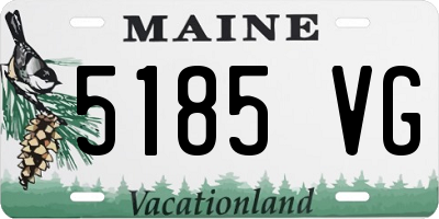 ME license plate 5185VG