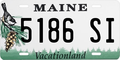 ME license plate 5186SI