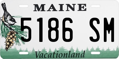 ME license plate 5186SM