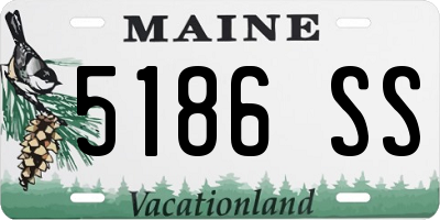 ME license plate 5186SS