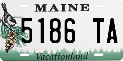 ME license plate 5186TA