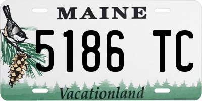 ME license plate 5186TC