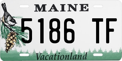 ME license plate 5186TF