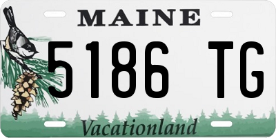 ME license plate 5186TG