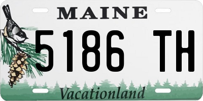 ME license plate 5186TH