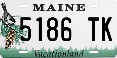 ME license plate 5186TK