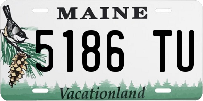 ME license plate 5186TU