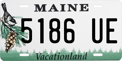 ME license plate 5186UE