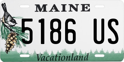 ME license plate 5186US