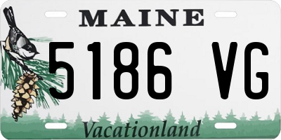 ME license plate 5186VG