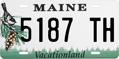 ME license plate 5187TH