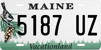 ME license plate 5187UZ