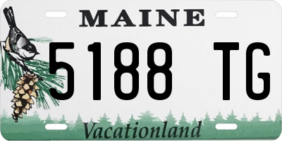 ME license plate 5188TG