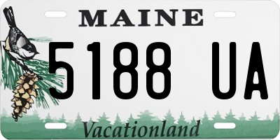 ME license plate 5188UA