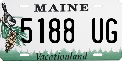 ME license plate 5188UG