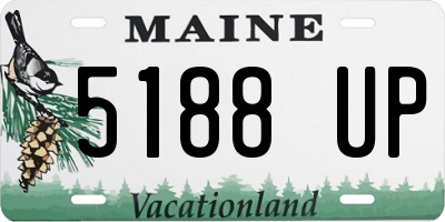 ME license plate 5188UP