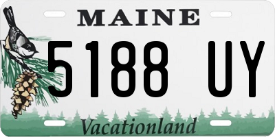 ME license plate 5188UY