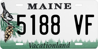 ME license plate 5188VF