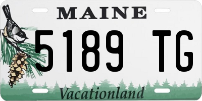 ME license plate 5189TG