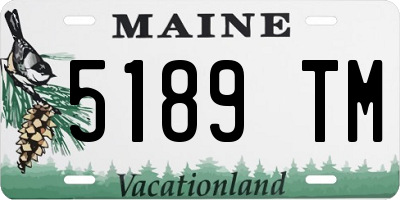 ME license plate 5189TM