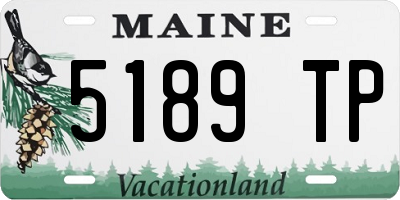 ME license plate 5189TP