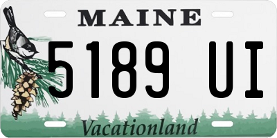 ME license plate 5189UI
