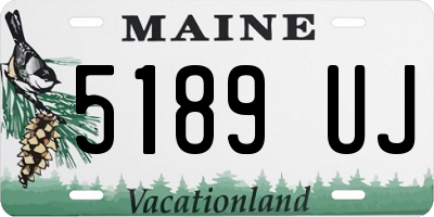 ME license plate 5189UJ