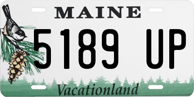 ME license plate 5189UP