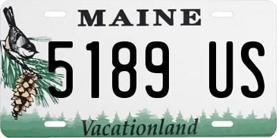ME license plate 5189US