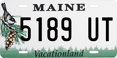 ME license plate 5189UT