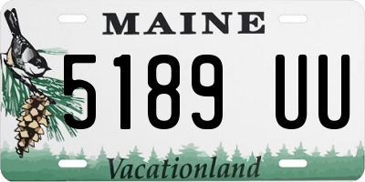 ME license plate 5189UU