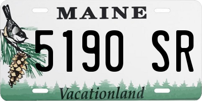 ME license plate 5190SR