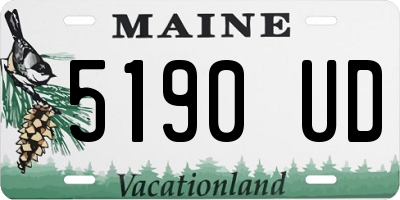 ME license plate 5190UD