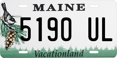 ME license plate 5190UL