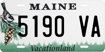 ME license plate 5190VA