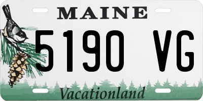 ME license plate 5190VG