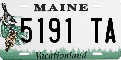 ME license plate 5191TA
