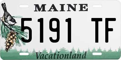 ME license plate 5191TF
