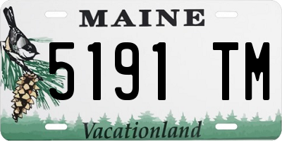ME license plate 5191TM