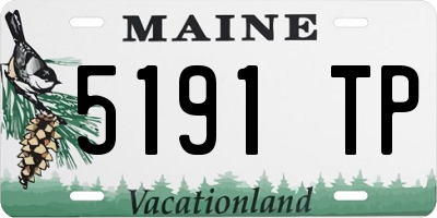 ME license plate 5191TP