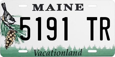 ME license plate 5191TR