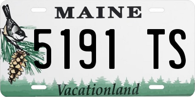 ME license plate 5191TS
