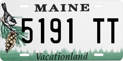 ME license plate 5191TT