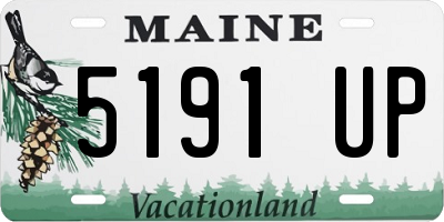 ME license plate 5191UP
