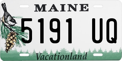 ME license plate 5191UQ